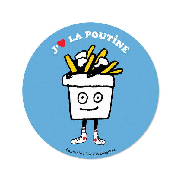 POUTINE STICKER – Paperole