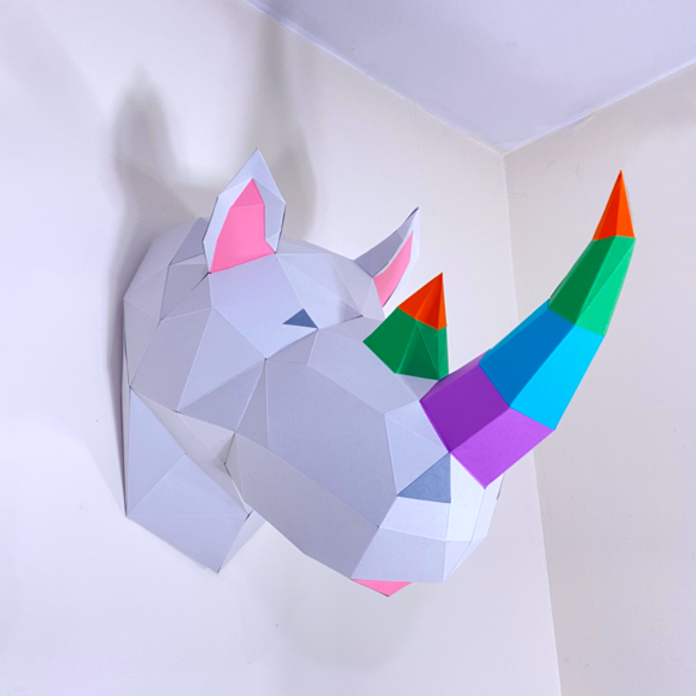 RHINO PARTY ANIMAL PAPER MODEL — by SOFS design