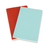 VOLANT COLLECTION, CORAL ORANGE + AQUAMARINE BLUE (Different sizes + styles) — by Moleskine