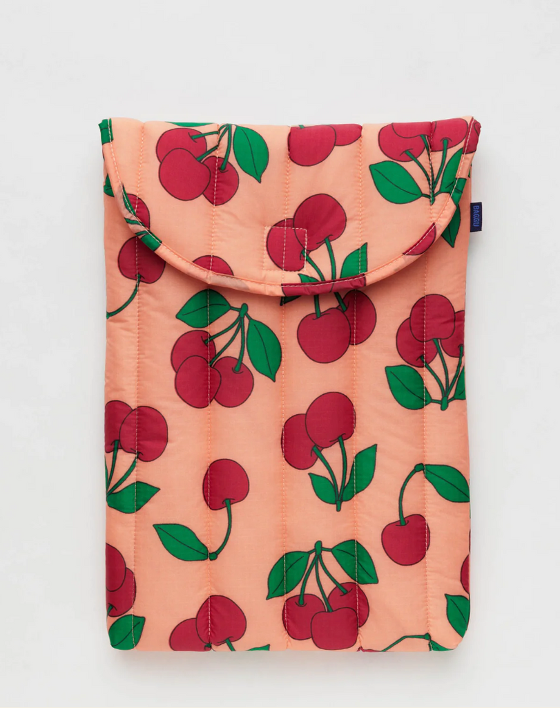 PUFFY LAPTOP SLEEVE (MULTIPLE SIZES) Sherbet Cherry — by Baggu