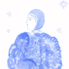 WINTER BLUES - CROQUIS ORIGINAL 01 — par Isabelle Feliu