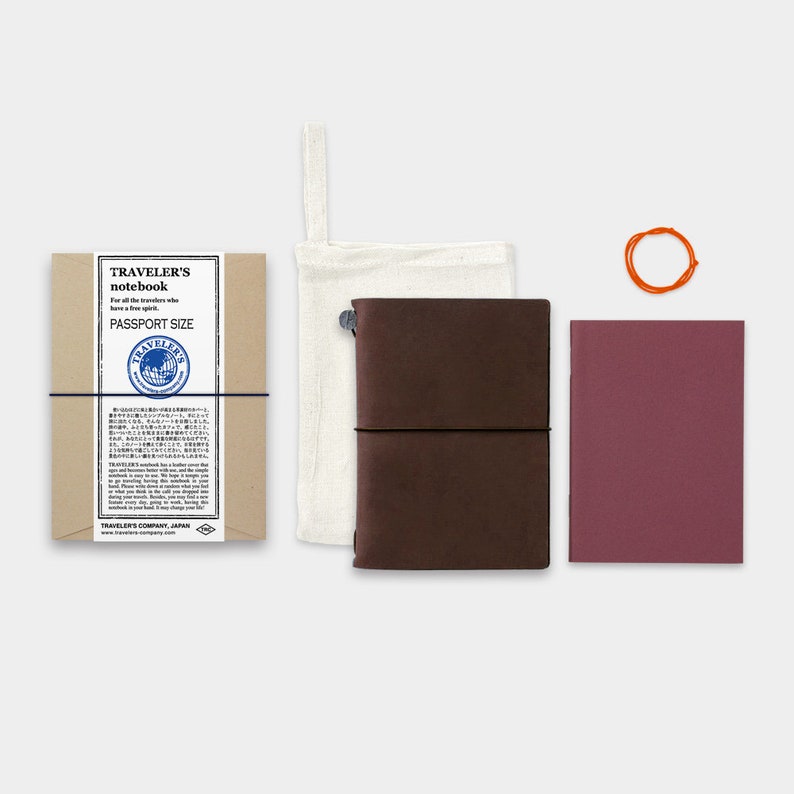TRAVELER’S NOTEBOOK, Multiple Colors (Passport Size) — by Traveler’s Company (TRC)