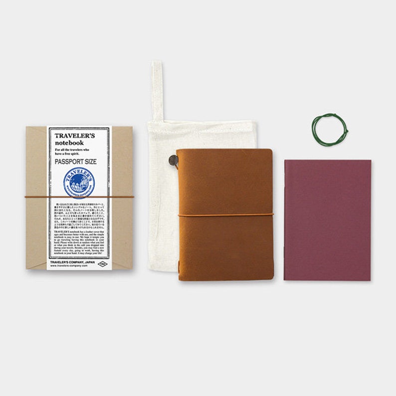TRAVELER’S NOTEBOOK, Multiple Colors (Passport Size) — by Traveler’s Company (TRC)