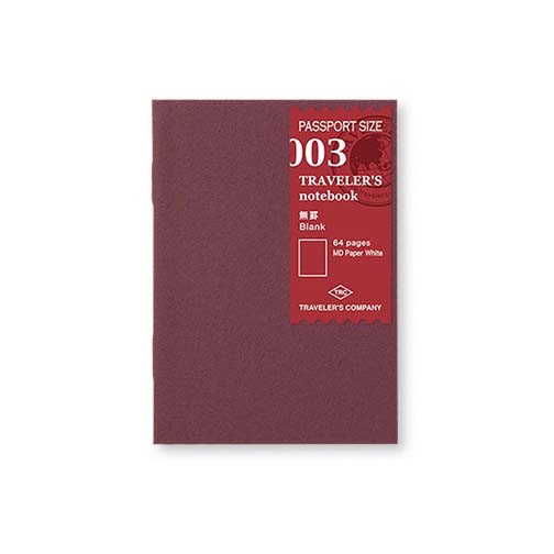 TRAVELER'S NOTEBOOK BLANK INSERT (Multiple Sizes) — by Traveler’s Company (TRC)