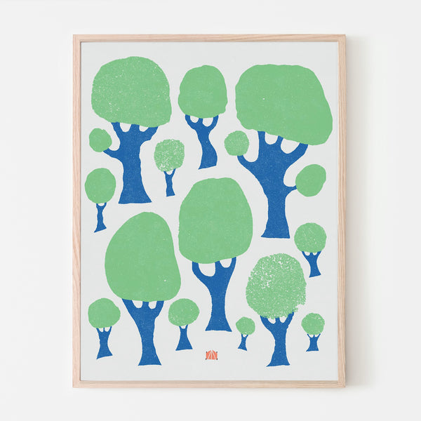 BIG TREES! , 18" X 24" — par Amélie Lehoux