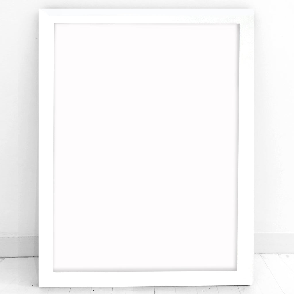 WHITE FRAME — Multiple Sizes — PICK UP ONLY Paperole