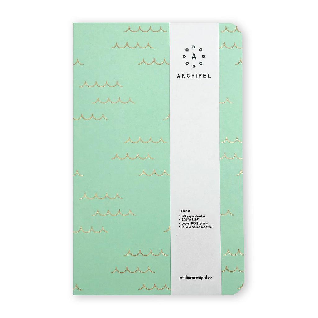 WAVES NOTEBOOK (multiple colors)  — by Archipel