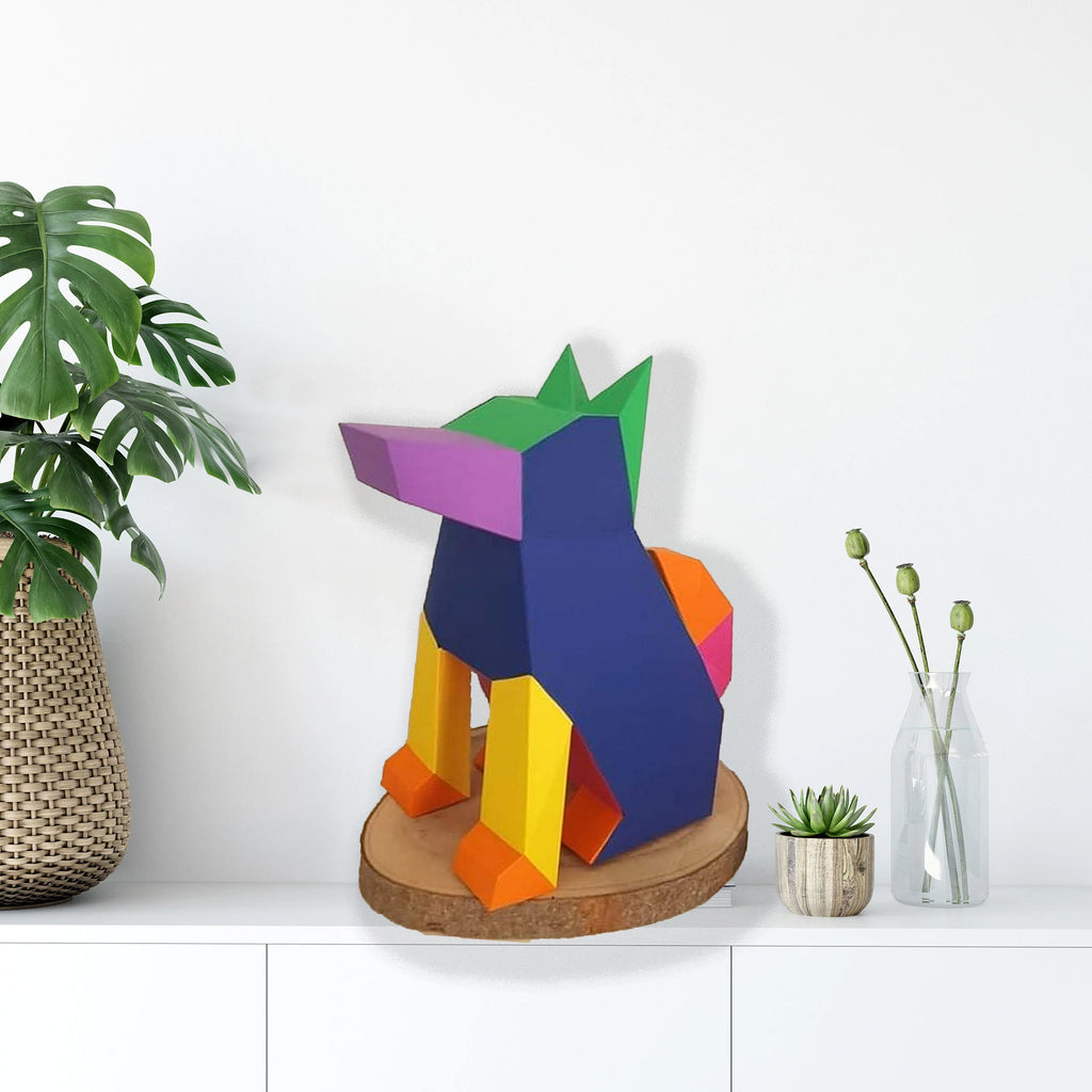 SQUARE DOG PAPER MODEL — by SOFS design