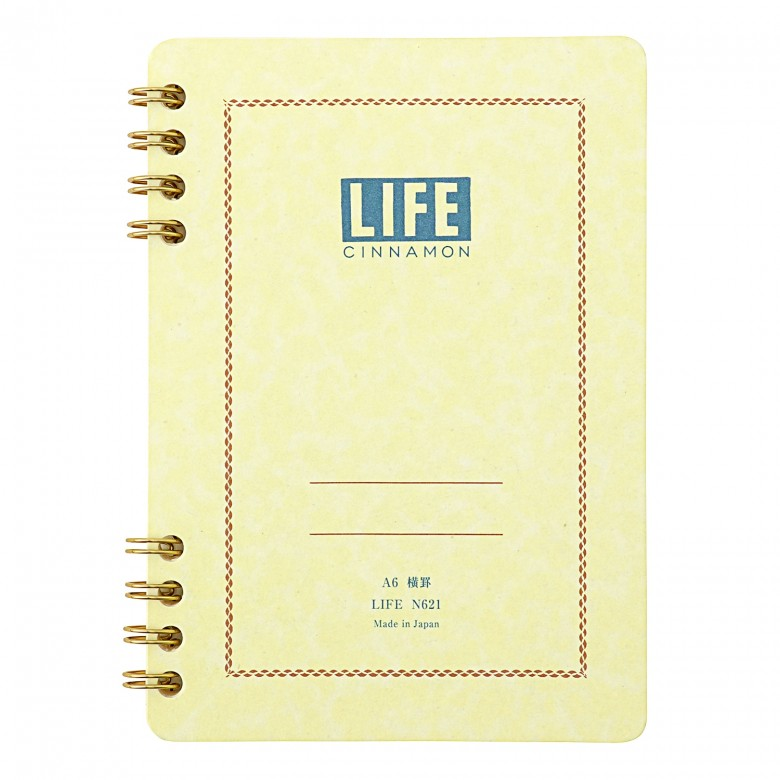 RINGED NOTEBOOK, RULED AND SECTION A6 — by L!FE