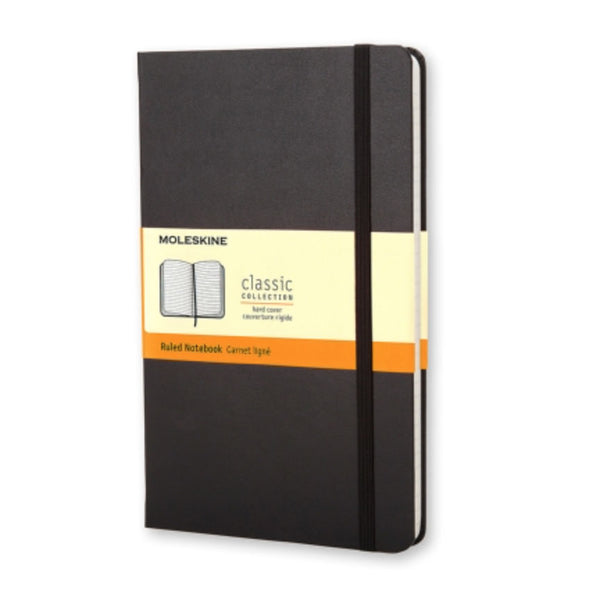 CLASSIC HARD COVER, BLACK (Different sizes + styles) — by Moleskine