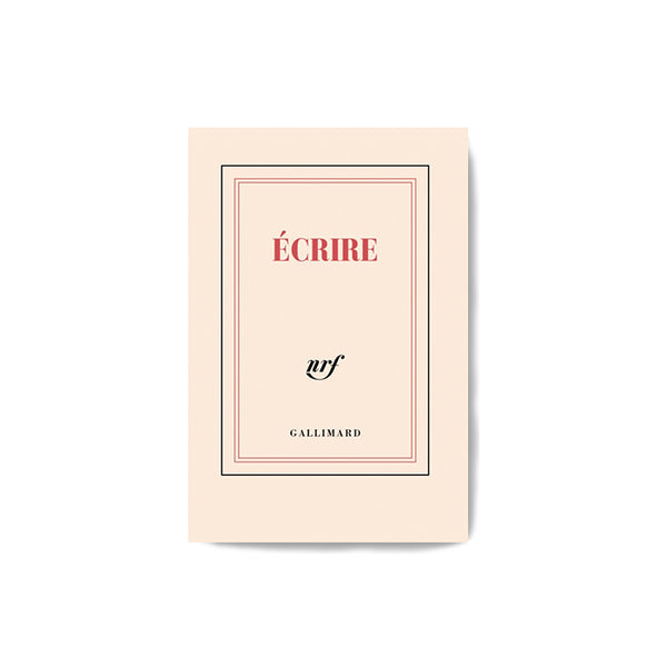 CAHIER DE NOTES DE POCHE « ÉCRIRE » — par Gallimard