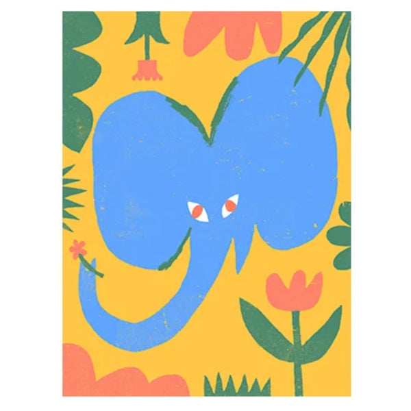 THE JUNGLE SERIES: ELEPHANT, 9" x 12" — by Amélie Lehoux