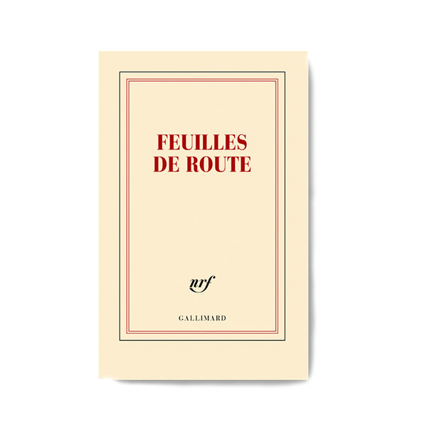 "FEUILLES DE ROUTE" NOTEBOOK — by Gallimard