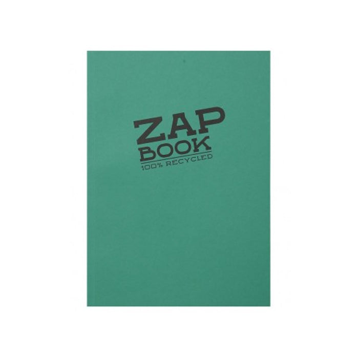 CARNET DE CROQUIS ZAP BOOK A6 PAGES BLANCHES 100% RECYCLÉ (différentes couleurs) — par Clairefontaine