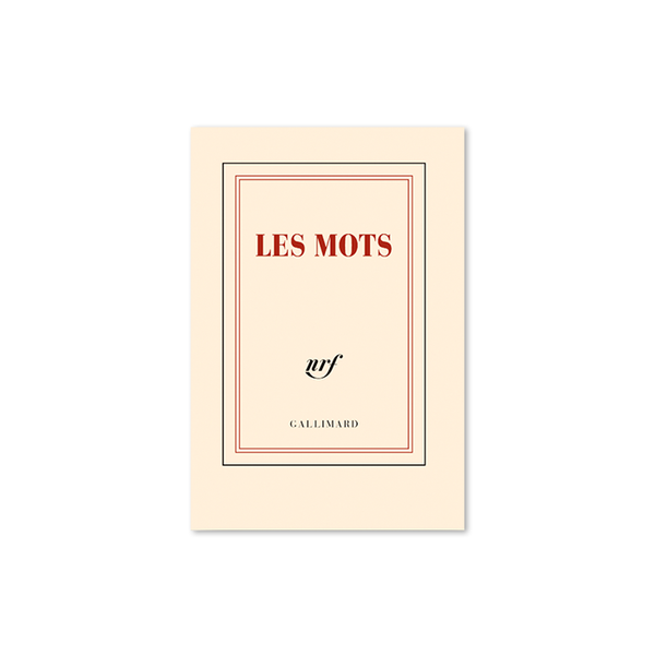 "LES MOTS" POCKET NOTEBOOK — by Gallimard