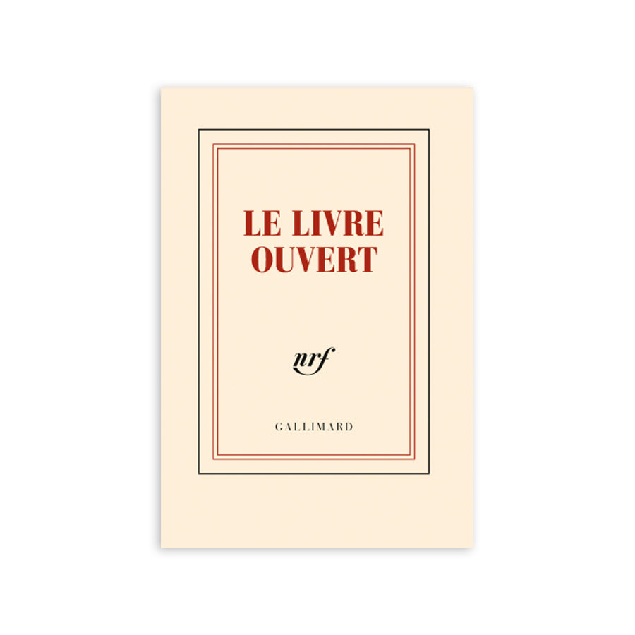 "LE LIVRE OUVERT" POCKET NOTEBOOK — by Gallimard