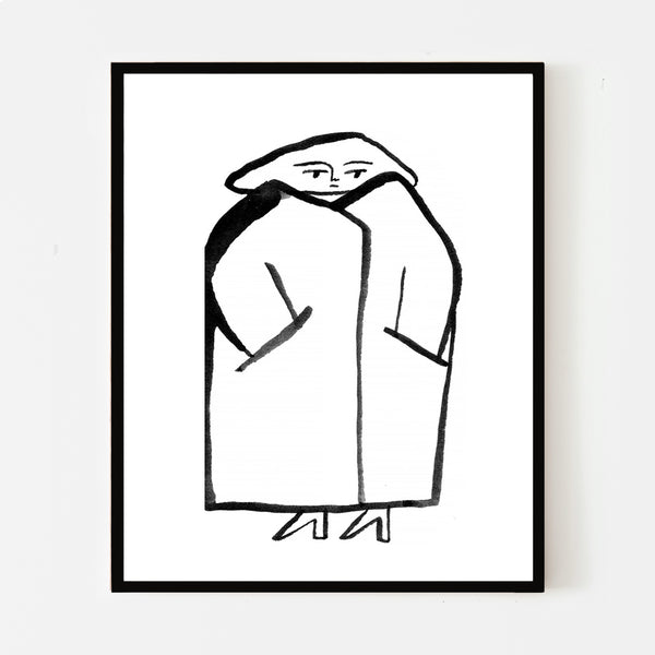 MANTEAUX MANTEAUX, 8" x 10" — by Julia GR