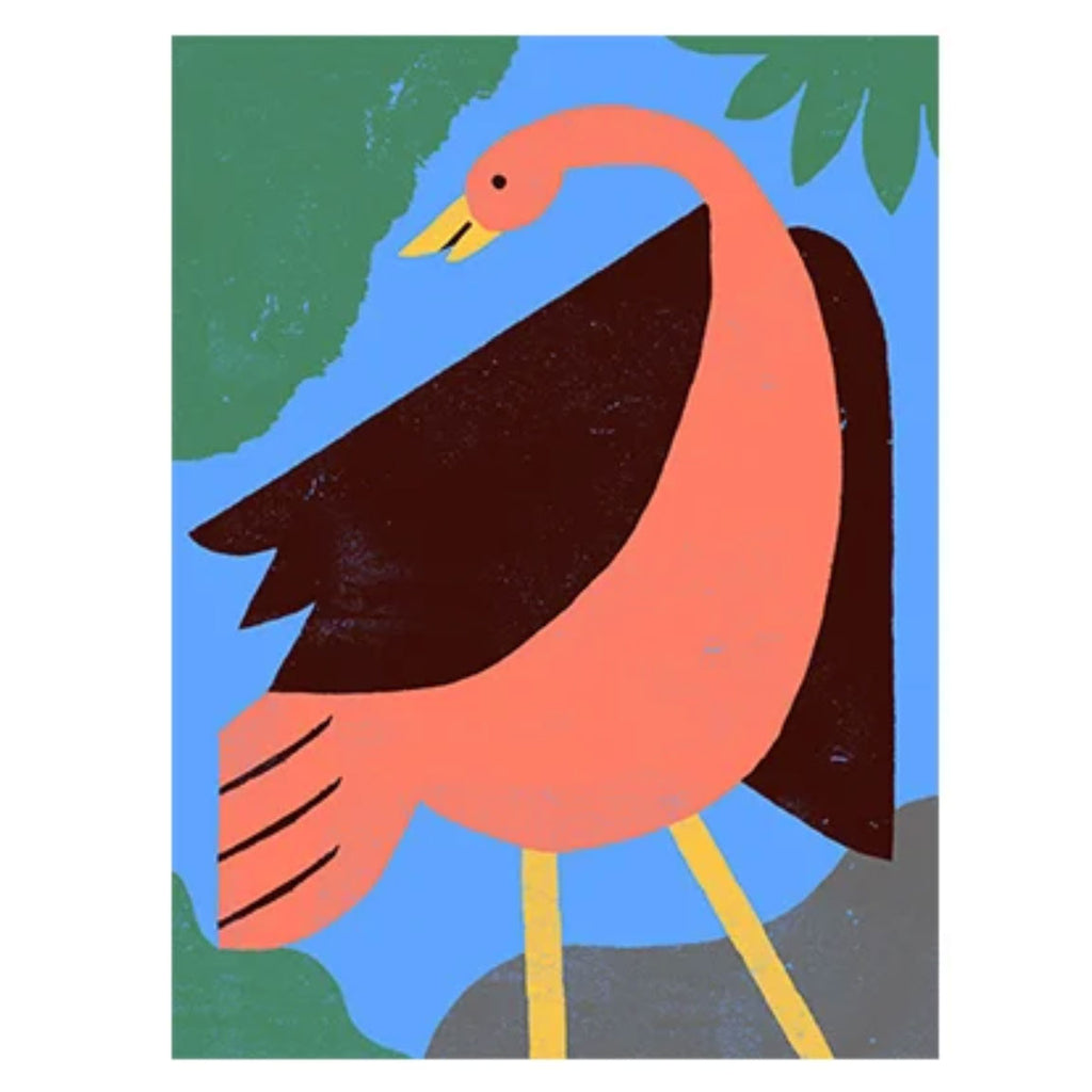 THE JUNGLE SERIES: BIRD, 9" x 12" — by Amélie Lehoux