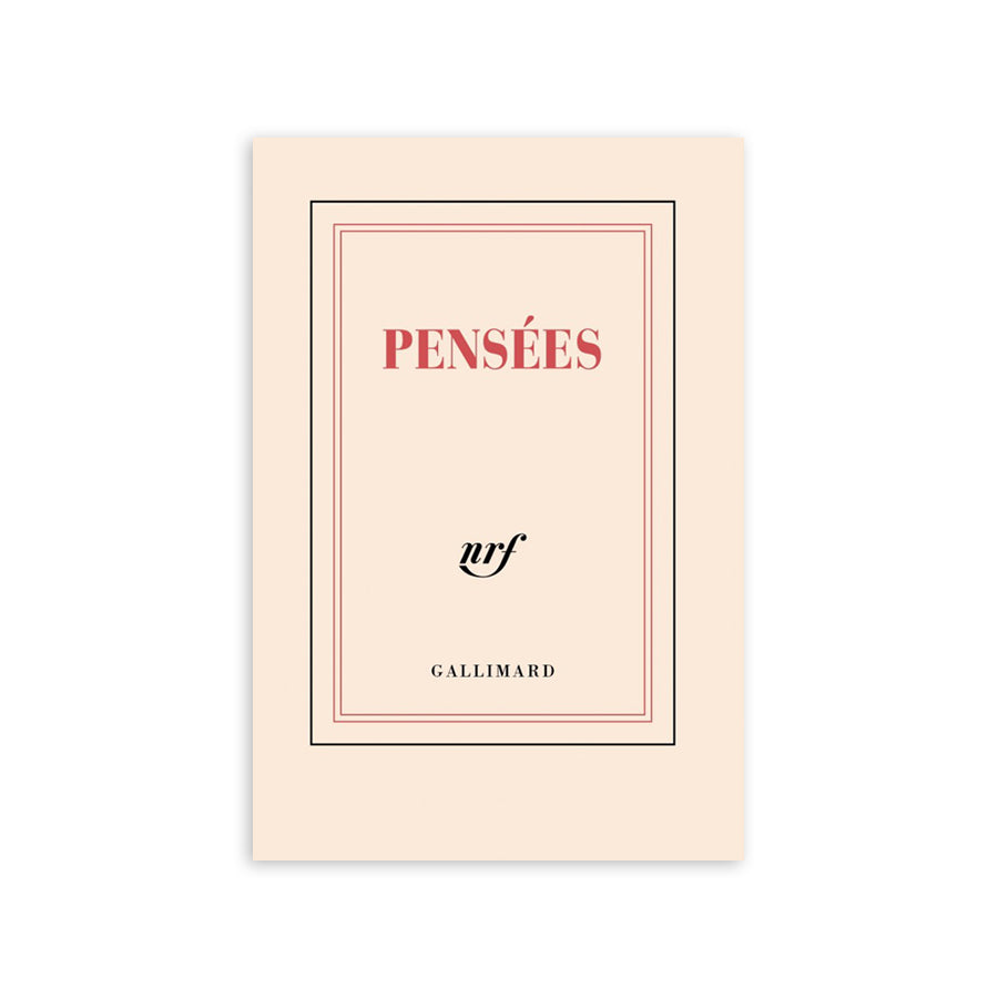 CAHIER DE NOTES  « PENSÉES » — par Gallimard