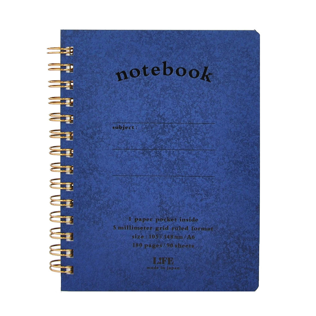 POCKET GRID NOTEBOOK BLUE — by LIFE