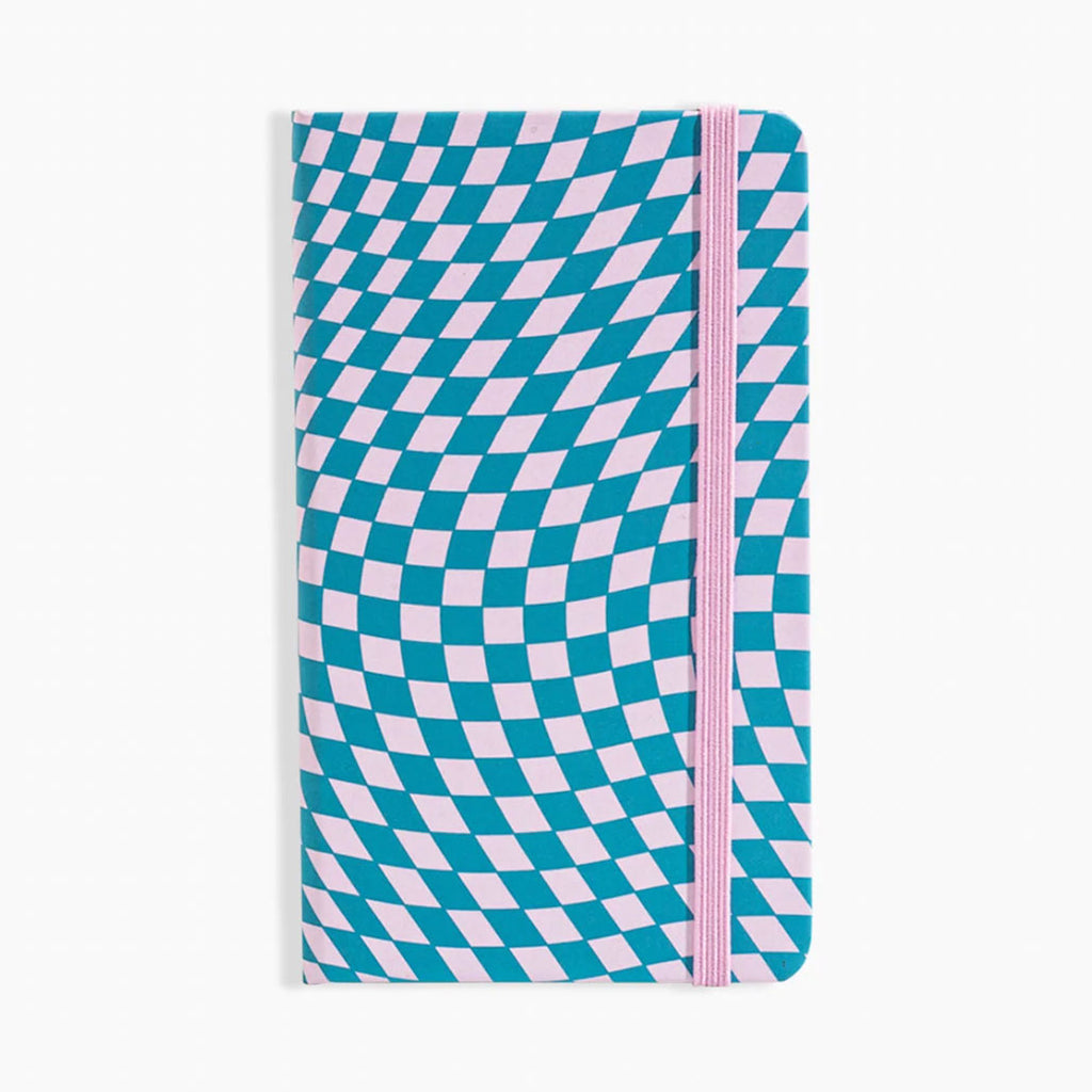 PATTERN HARD COVER NOTEBOOK IN CHECKERS — by POKETO