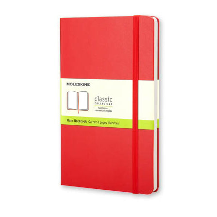 CLASSIC HARD COVER, RED (Different sizes + styles) — by Moleskine